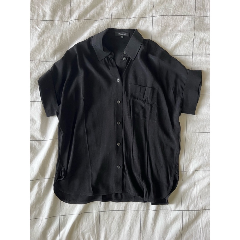 Madewell daily drapey shirt XX-small / true black